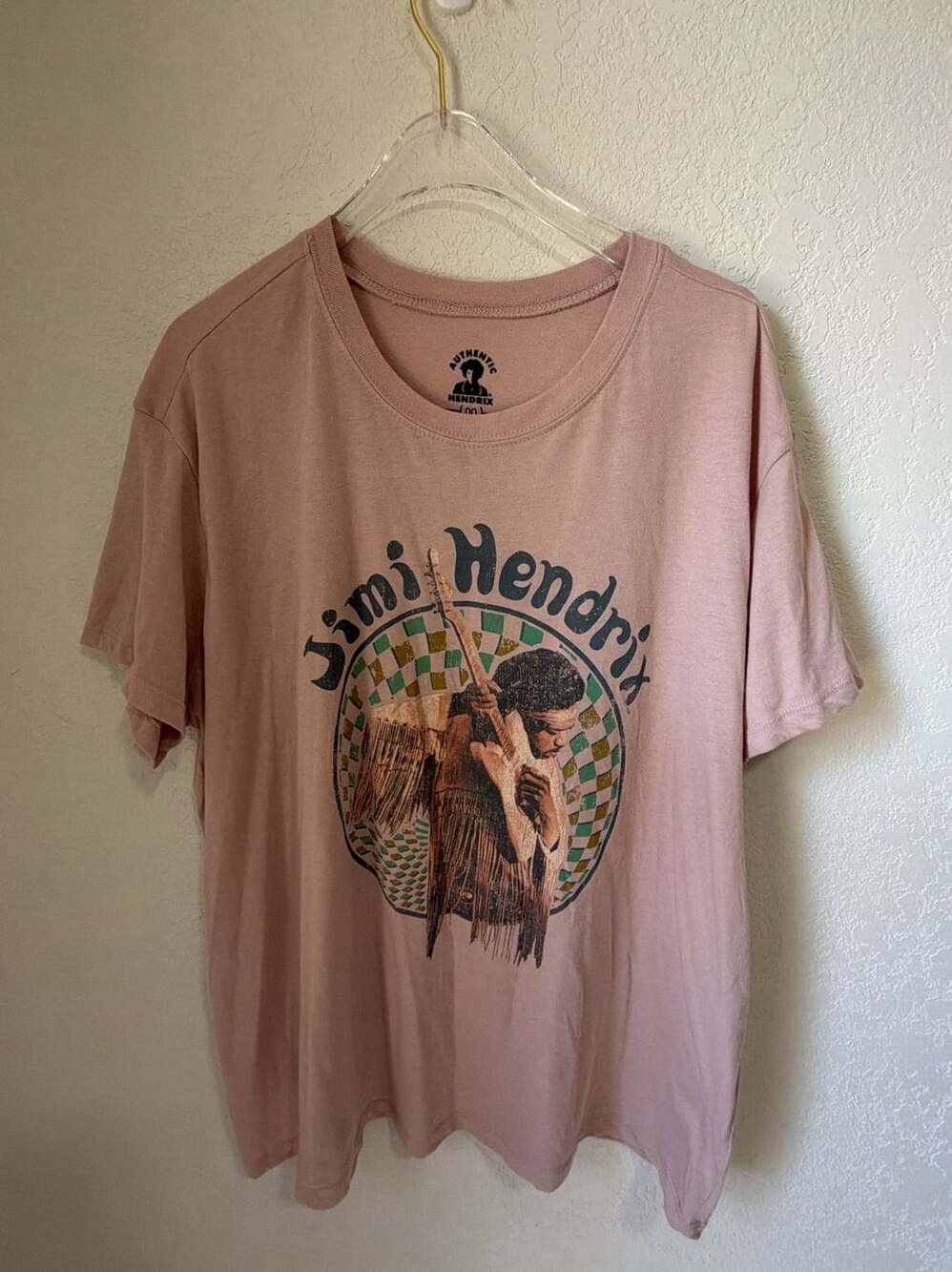 Authentic Hendrix Jimi Hendrix Are You Experienced T-Shirt Size 00 Pink